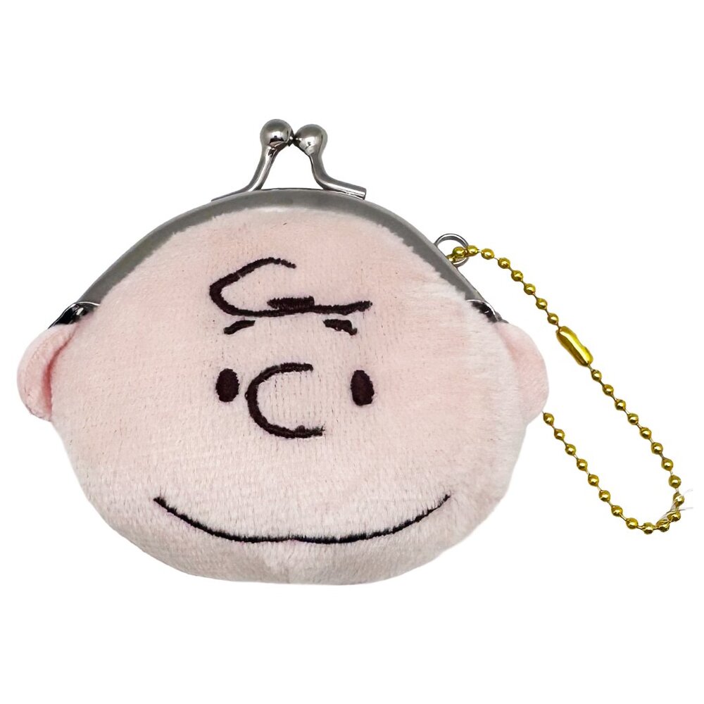 Peanuts Charlie Brown Face Plush Coin Bag